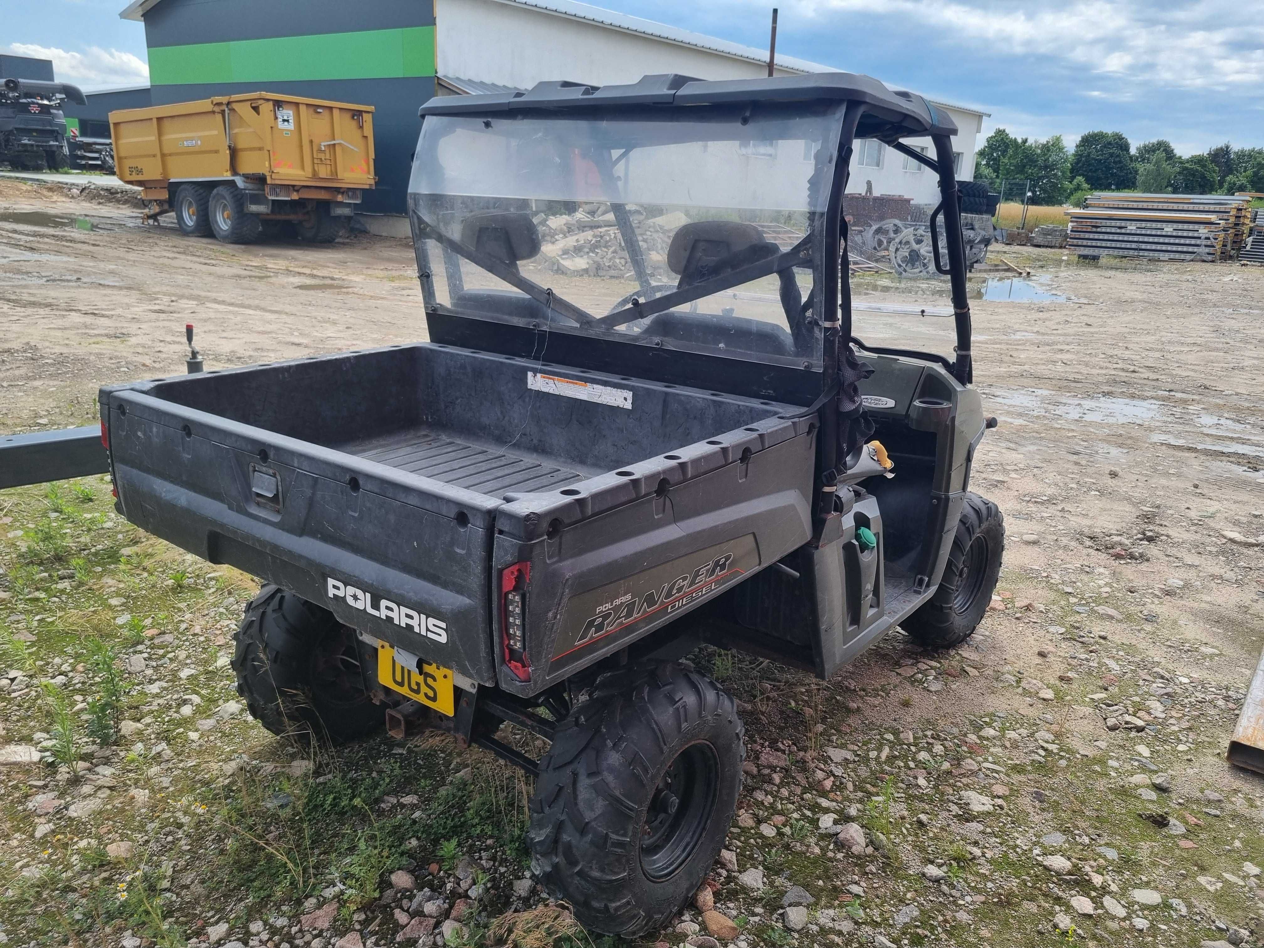 Polaris Ranger Diesel 1000, 2010 r., do naprawy i rejestr., sprowadzon