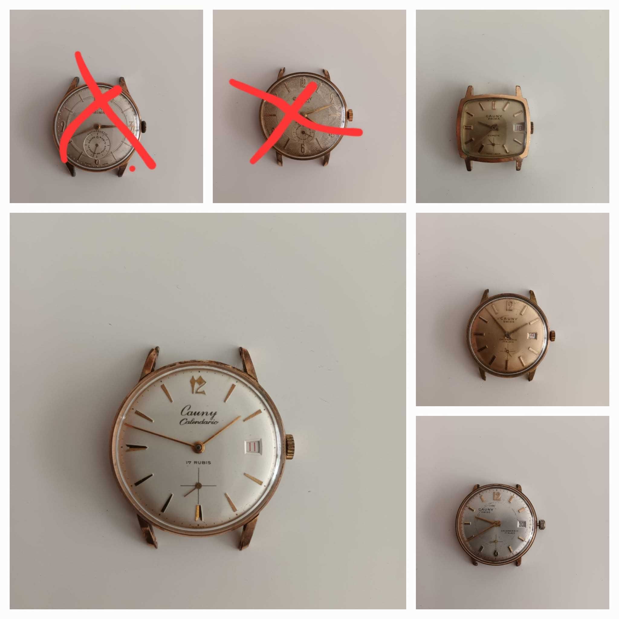 7 Relógios Vintage Cauny