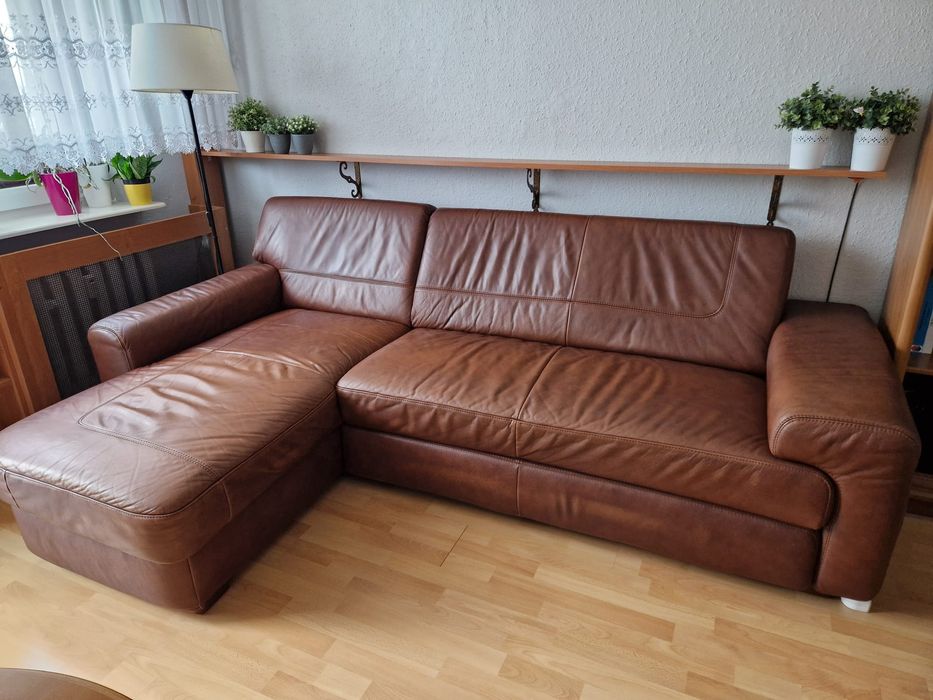 Komplet wypoczynkowy skórzany