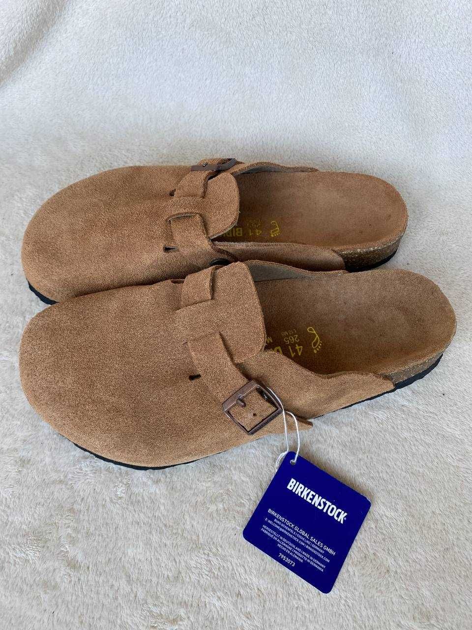 Слабо клоги BIRKENSTOCK Boston Suede