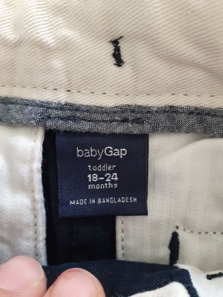 Spodnie granatowe Baby GAP, rozm. 80-86