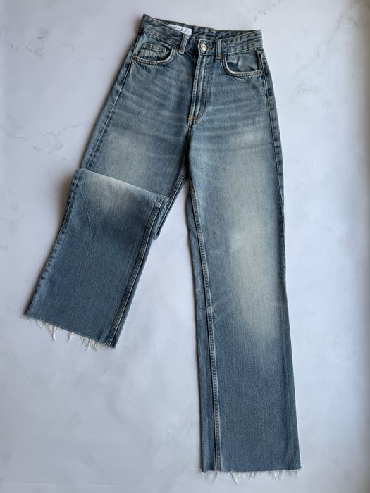 Джинсы Zara Wide Leg 32 р. жіночі широкі джинси zara