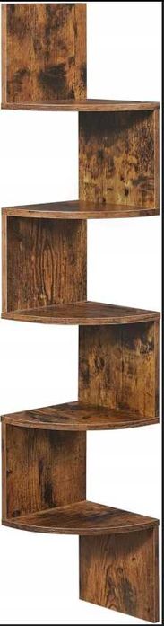 NOWA Półka Narożna Wisząca Na Książki Loft Regał Szafka Ścienna Róg