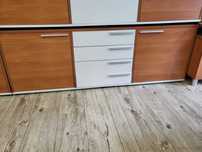 2x Komoda z 2 szafkami i 4 szufladami / olcha i biel