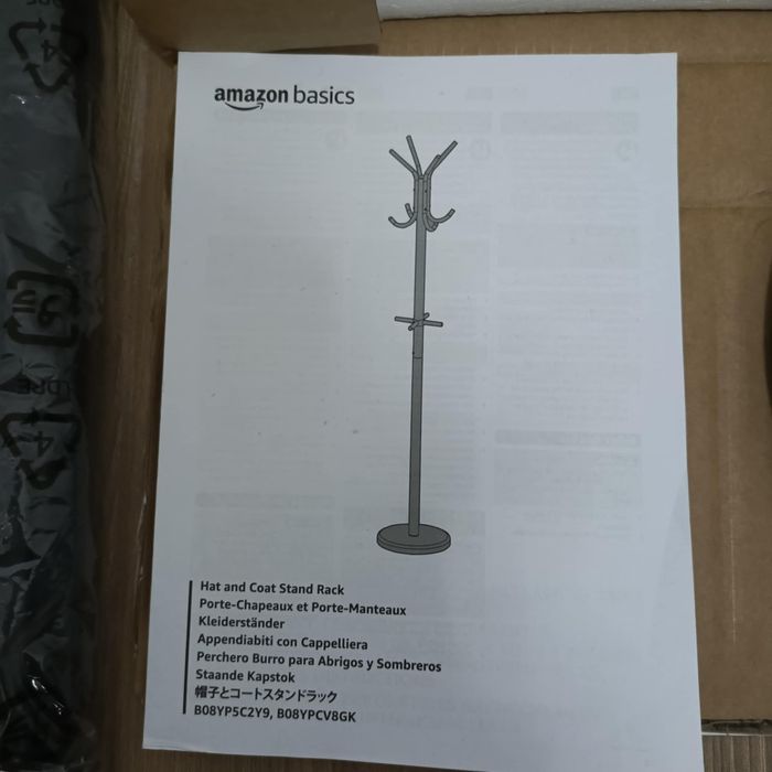 Wieszak stojący na ubrania Amazon czarny