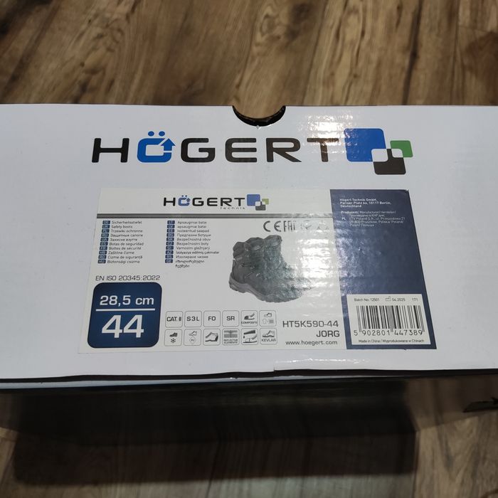 Buty ochronne zimowe rozmiar 44 ( 28,5cm) Högert nowe