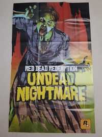 Poster mapa jogo Red Dead Redemption Undead Nightmare PS3 NOVO