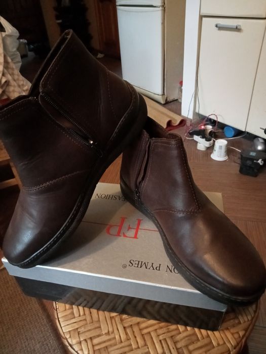 Полусапожки кожаные