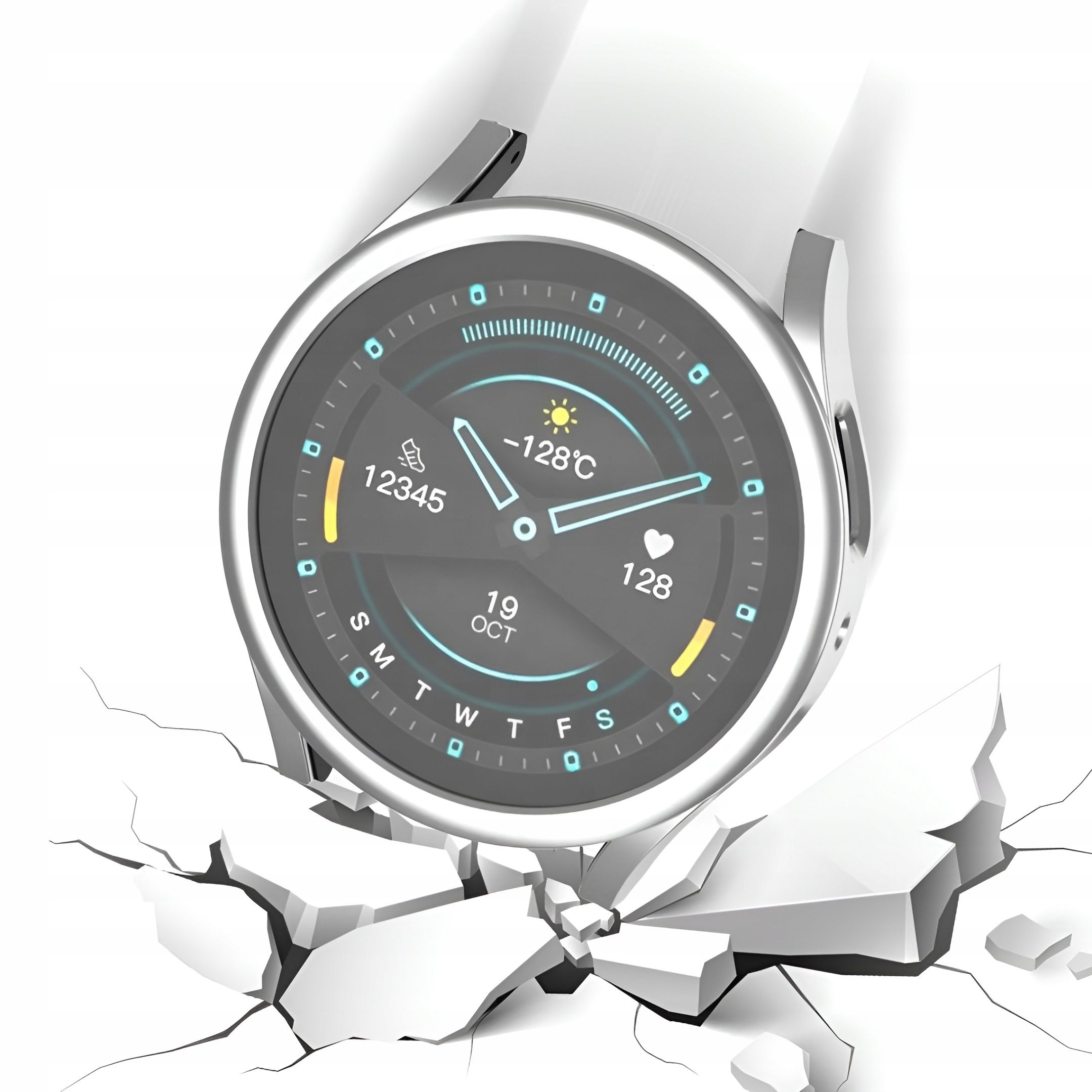 Etui + Szkło Do Samsung Galaxy Watch 4 5 44Mm Case - Czarny