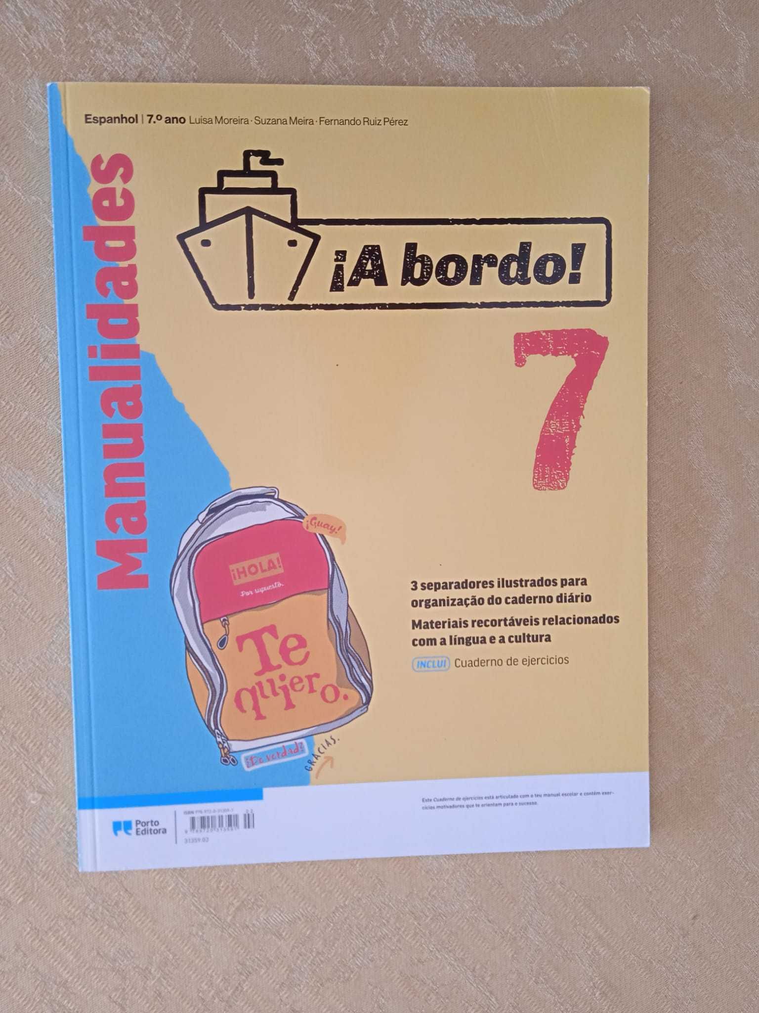 ¡A bordo! - Espanhol - 7.º Ano (COMO NOVO)