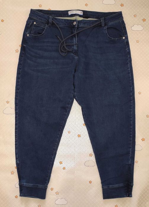 Жіночі джинси джогери р.54\18 regulari сині низ на блискавці Jogger