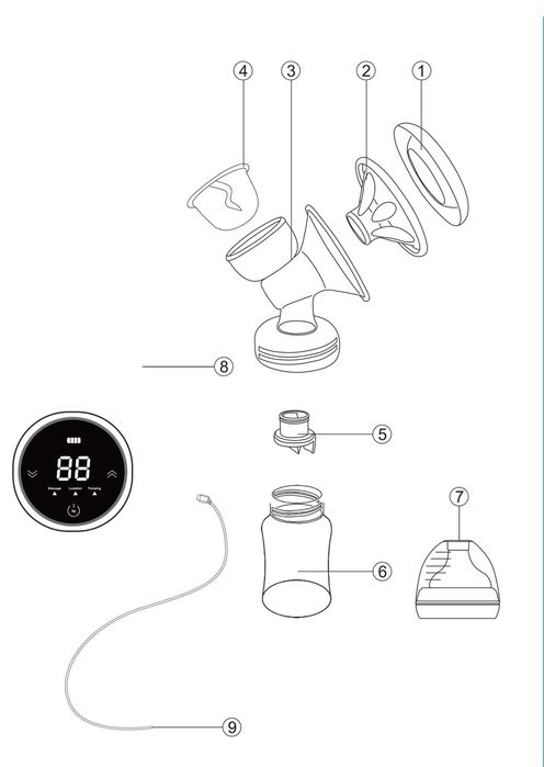 LAKTATOR ELEKTRYCZNY Trzyfazowy Odciągacz Przenośny
