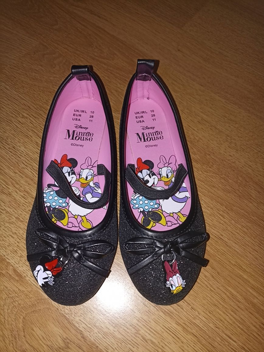 Baleriny Minnie Mouse Disney brokatowe 28
