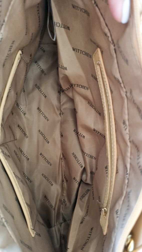 Beżowa torebka shopper Wittchen