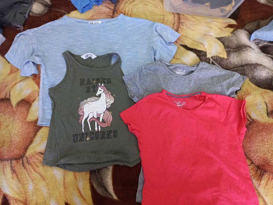 Bluzka, koszulka z krótkim rękawem. H&m 4szt