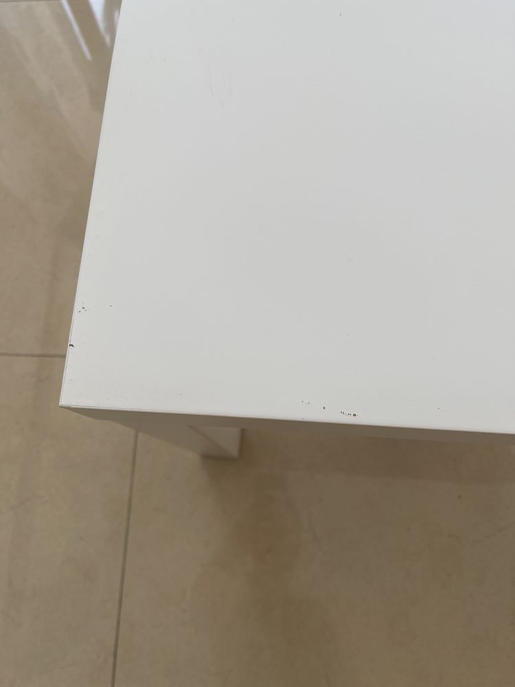 LACK Mesade apoio, branco, 55x55 cm com Algumas marcas de uso