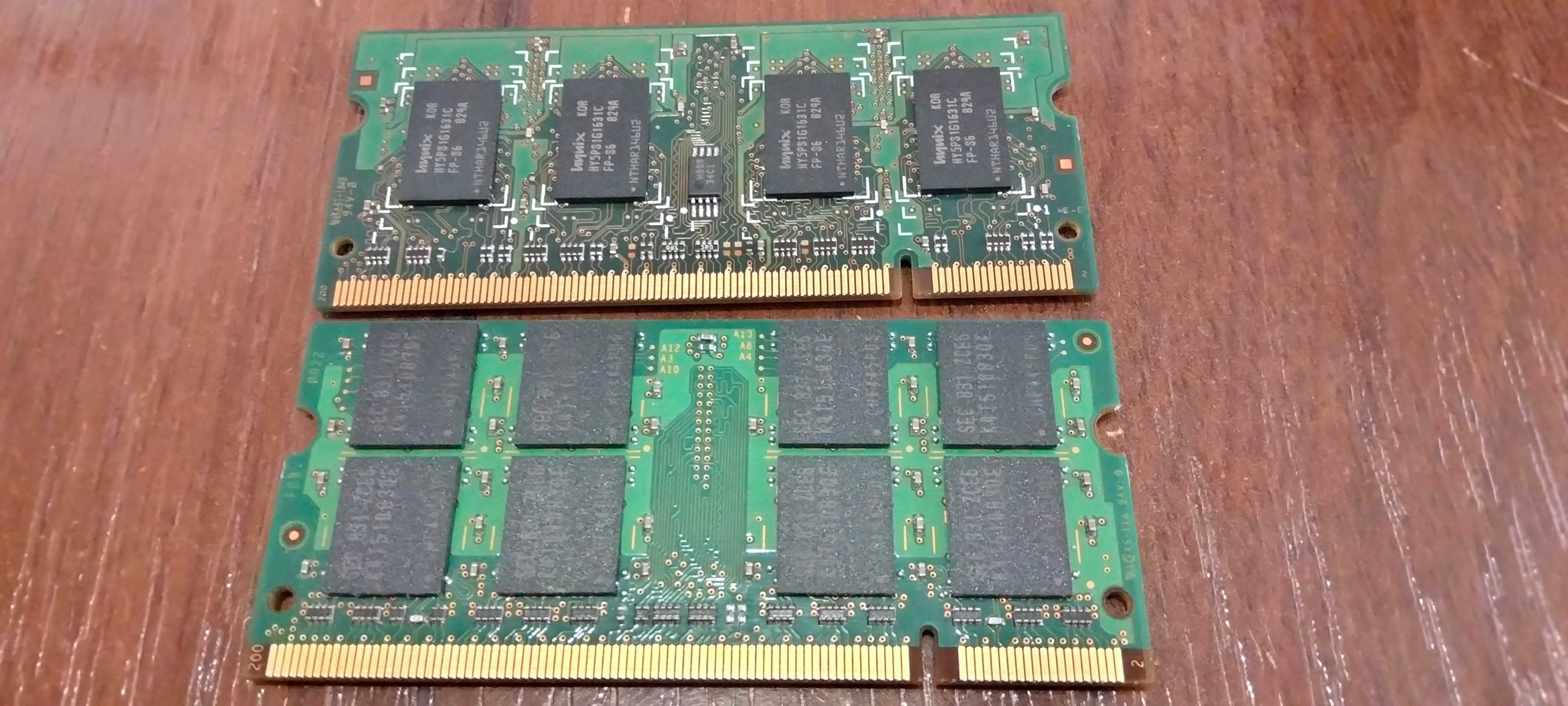 оперативная память so dimm ddr-2 (цена за обе) 1гб+1гб