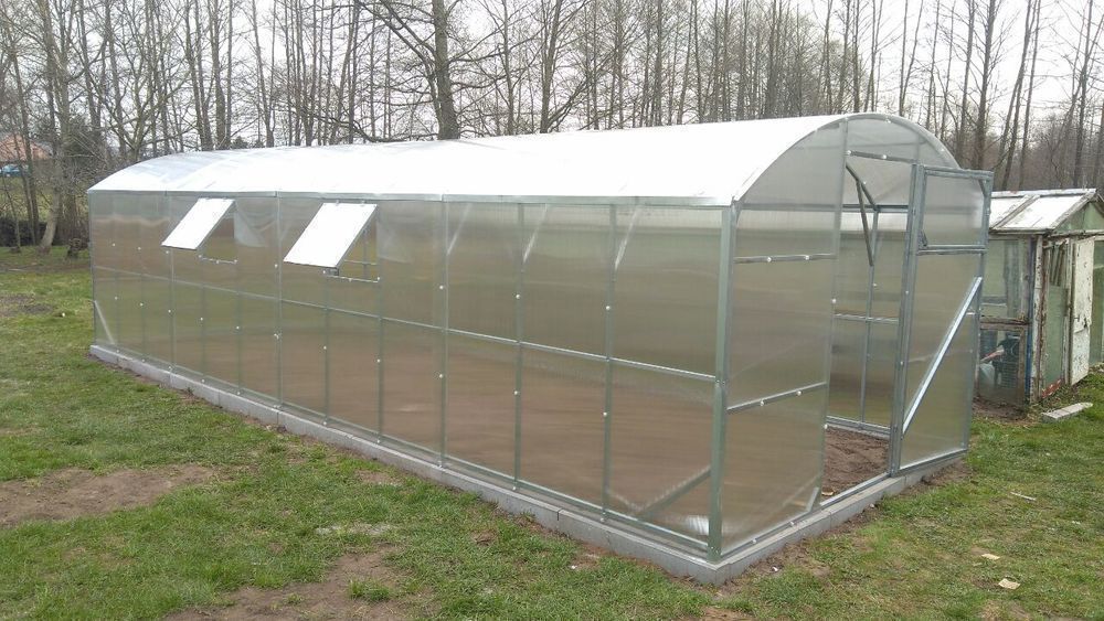 Szklarnia z poliwęglanu NOWA 3x4-12m profile 25x25 POLIWĘGLAN 4-6mm