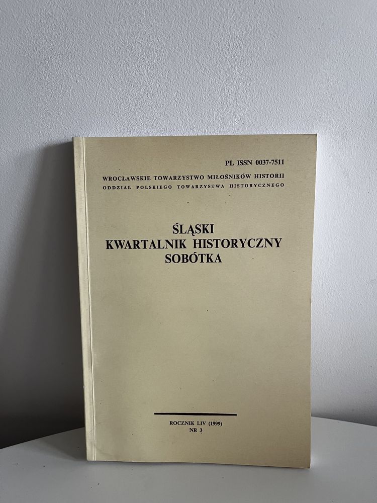 Śląski Kwartalnik Historyczny Sobótka 1999 nr 3