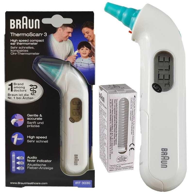 Braun IRT3030 ThermoScan3 Termometr do ucha