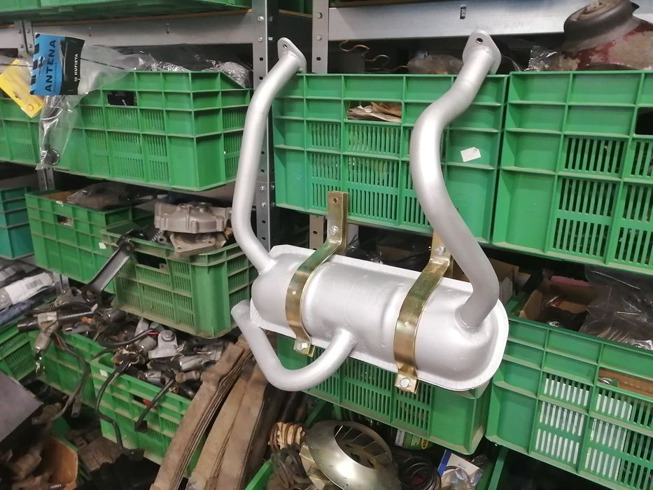 Fiat 126p tłumik do wersji ST i FL + obejmy z grubej stali z lat 80