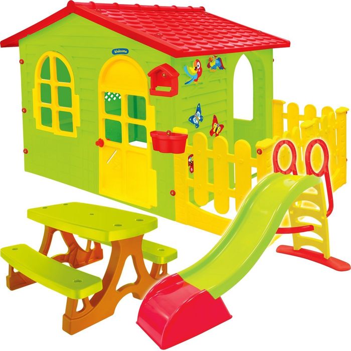 Nowy! Plac zabaw domek XXL zjeżdżalnia i ławeczka NA GWARANCJI!