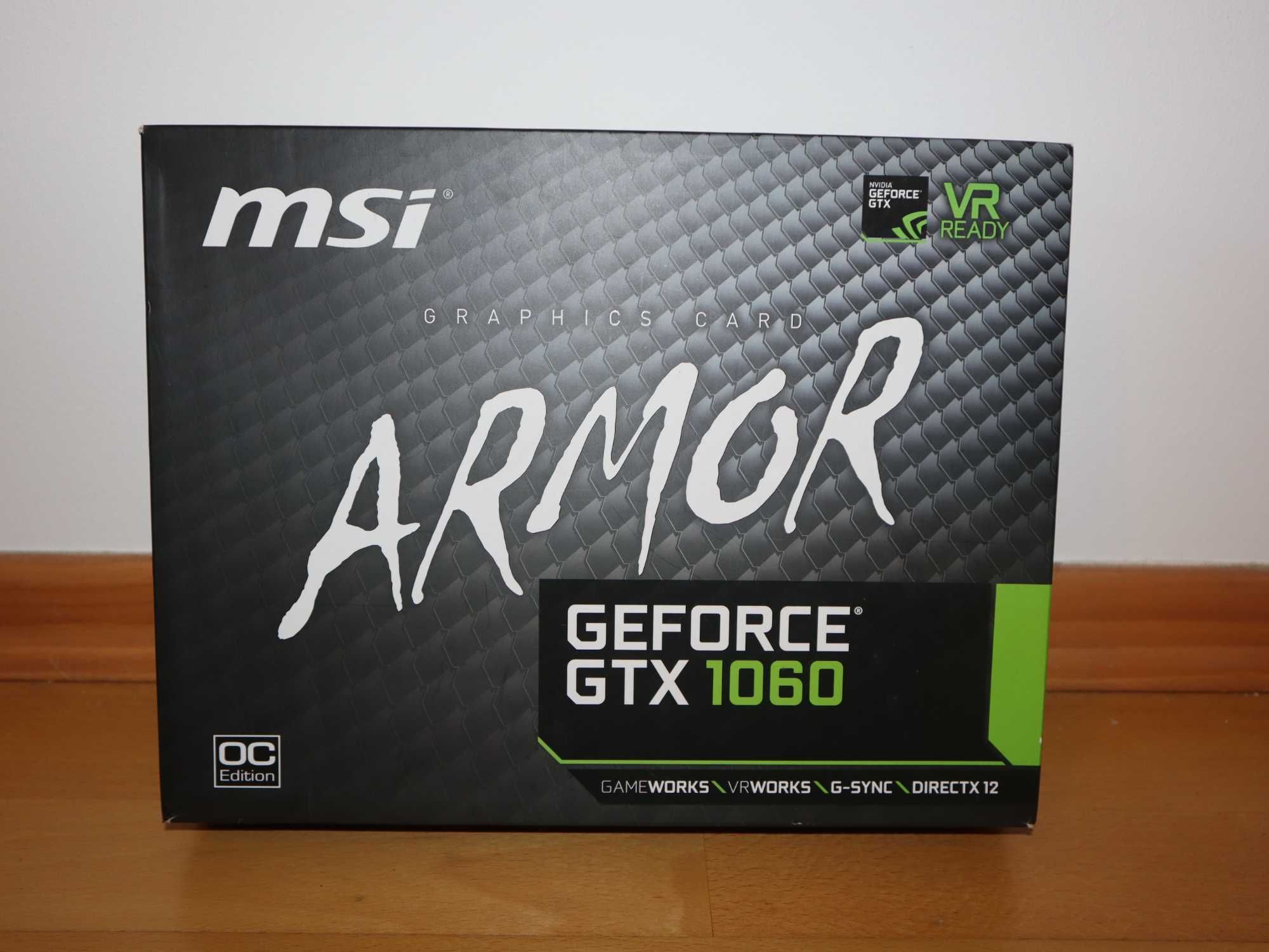 Placa Gráfica MSI GeForce GTX 1060 Armor NVIDIA - 3 GB DDR5 estragada