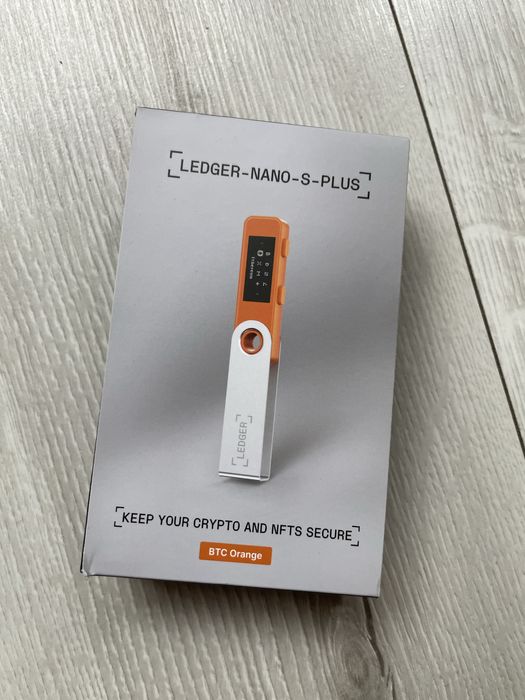 Ledger Nano S Plus pomarańcz BTC