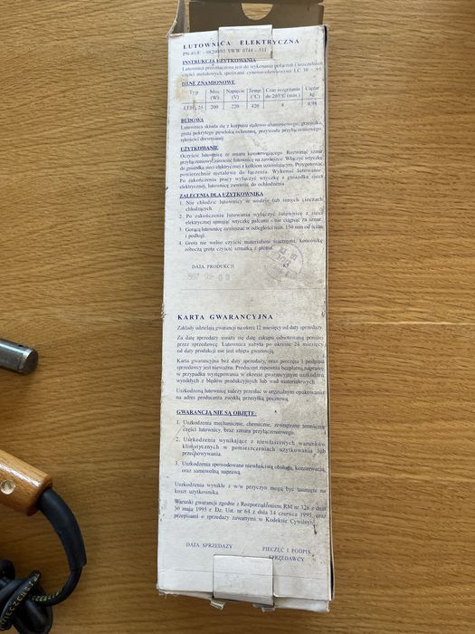 Lutownica elektryczna Leh oporowa o mocy 160 w