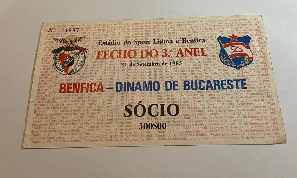 Bilhete Benfica x Dinamo Bucareste