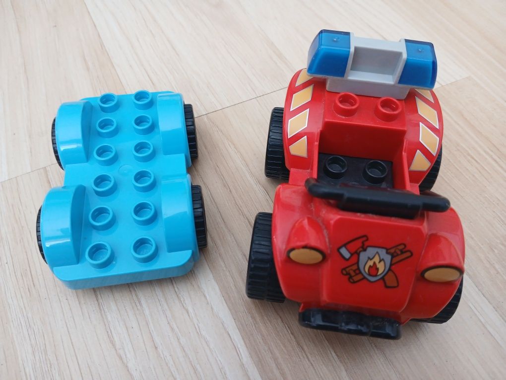 Lego Duplo zestaw policja straż koparka