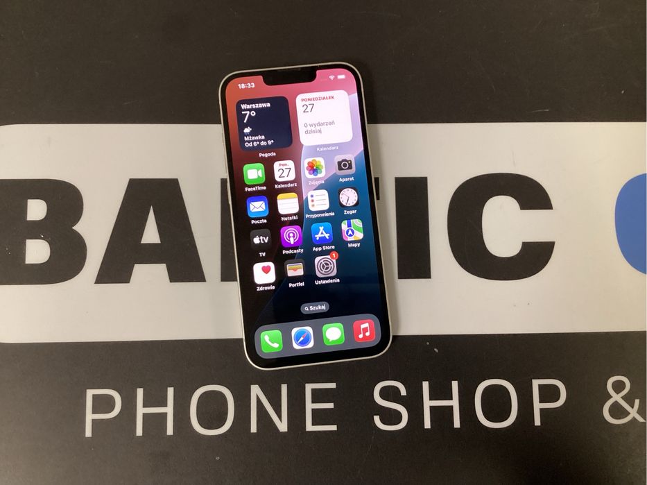 Sklep ladny Apple Iphone 13 256gb white bateria 89%