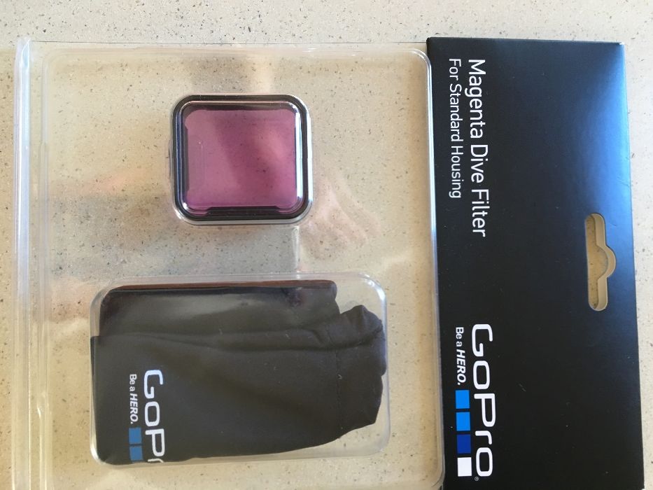 Filtro magenta para caixa estanque GoPro - NOVO