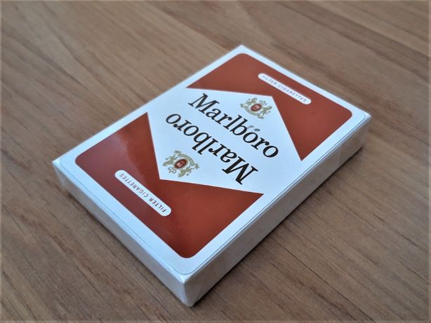 Baralho de cartas Marlboro (embalagem selada; década de 1980)
