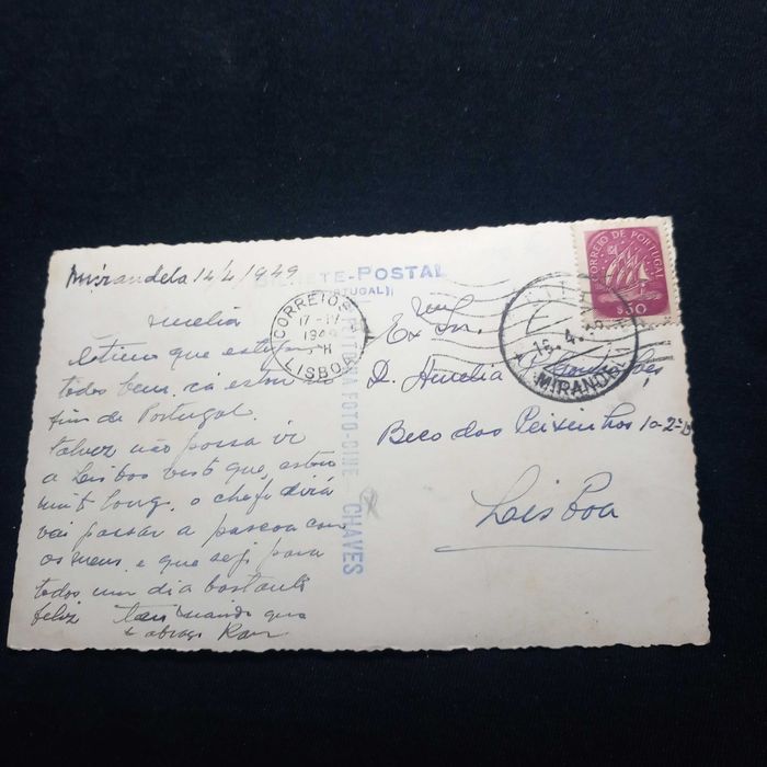 Postal ilustrado de Chaves