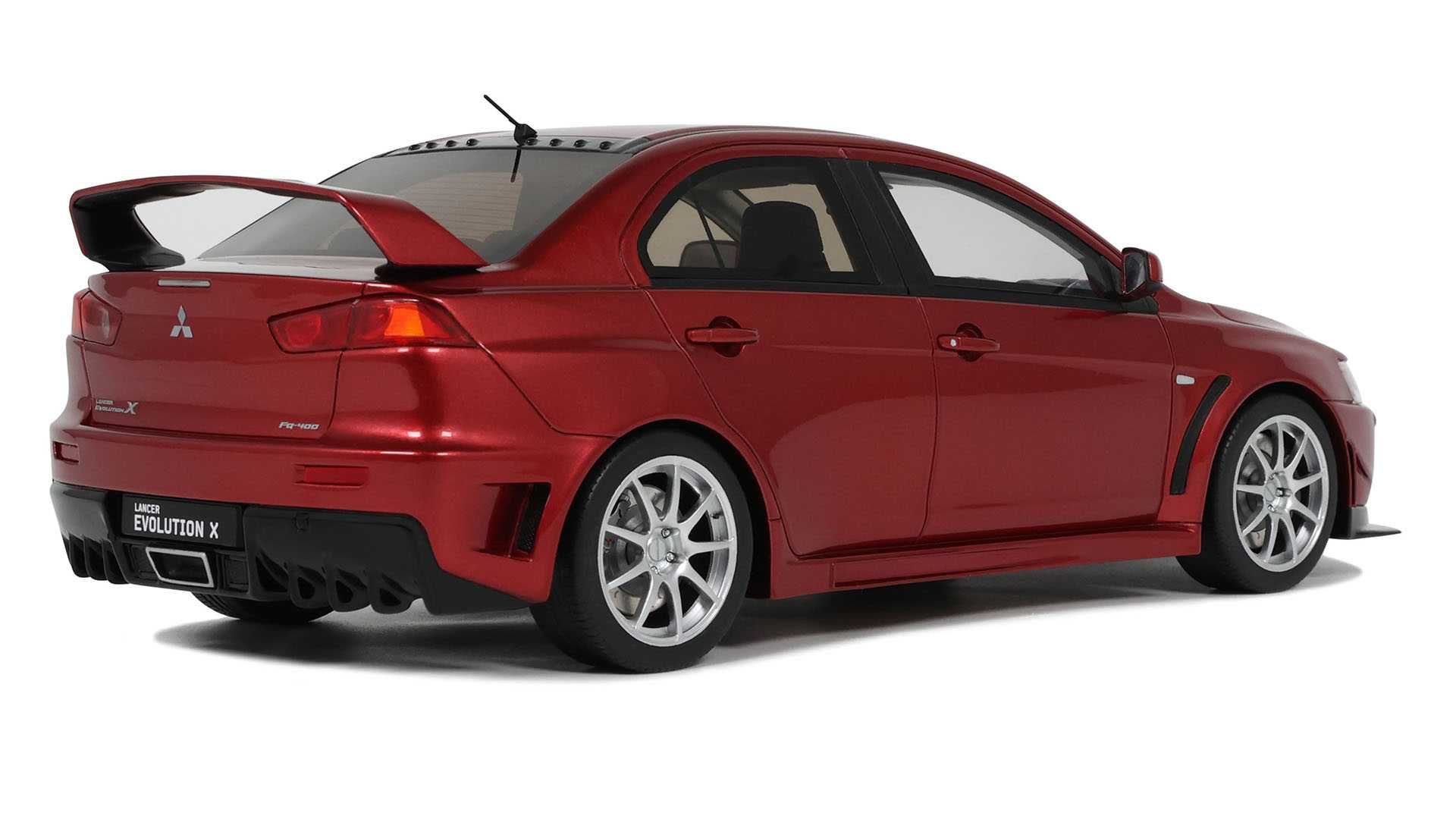 Model 1:18 Otto Mitsubishi Lancer Evo X FQ-400, 2012 red (OT1084)