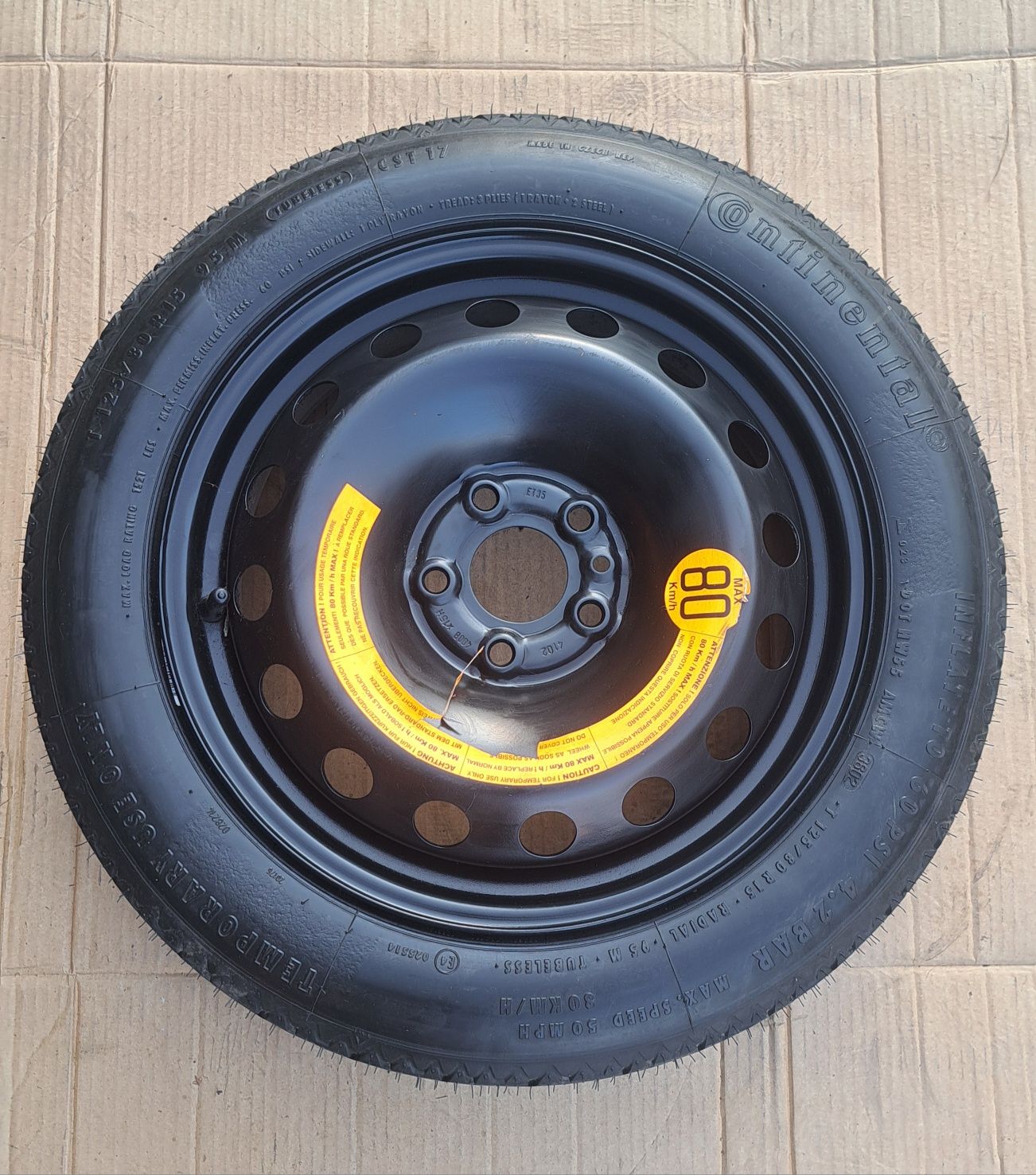 15 5x98 Dojazdówka Fiat Tipo 500L Alfa Romeo 147 156 koło dojazdowe