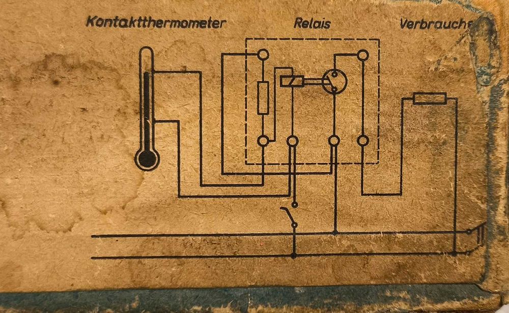 Termometr Kontaktowy TWG Niemiecki circa lata 70te 80te