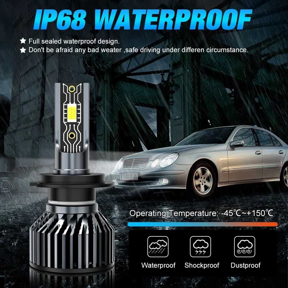 Lâmpada H4 Led Canbus  Faróis LED CSP 3570 Lâmpada 6500K Branca  12V
