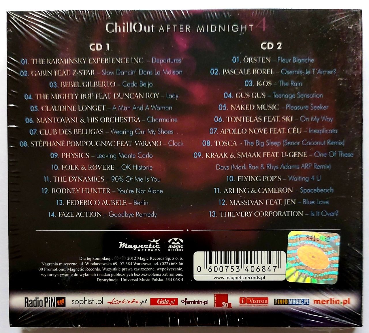 Chillout After Midnight 4 2CD 2012r (Nowa)