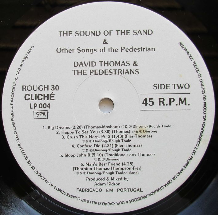 David Thomas - - - - - The Sound of the Sand - - - - - LP