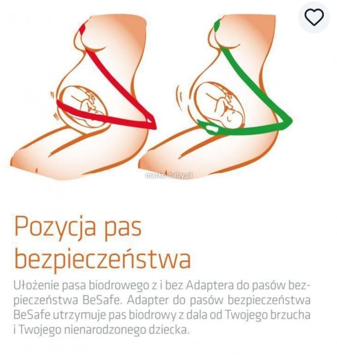 BeSafeBeSafe adapter do pasów samochodowych bezpieczeństwa dla kobiet