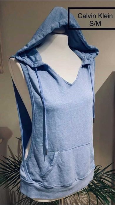 Bluza na lato bez rękawów Calvin Klein bezrękawnik vacation lato orygi
