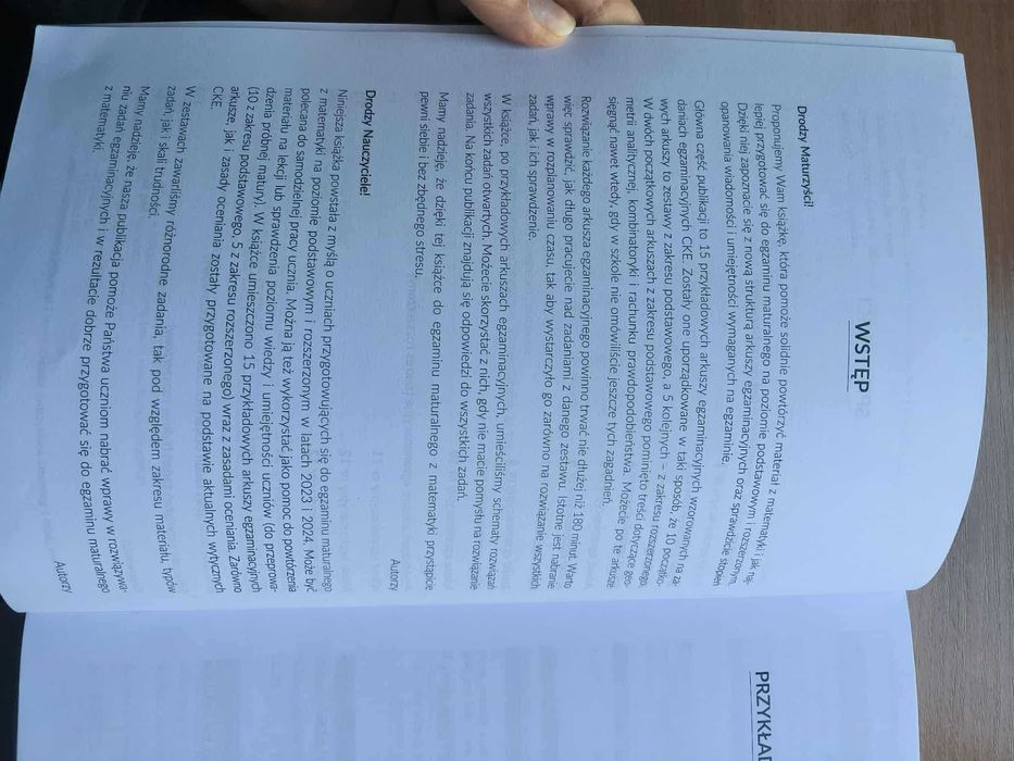 Nowa matura matematyka - arkusze GWO - zakres podstawowy i rozszerzony