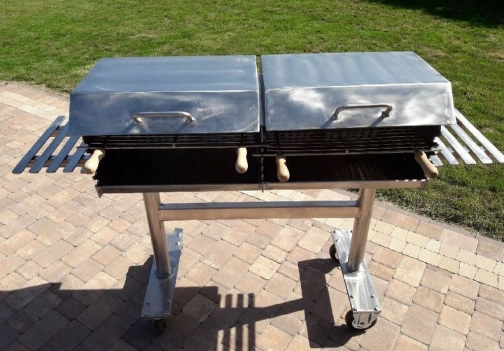 Grill nierdzewny 8mm spód boki 6mm góra 2mm