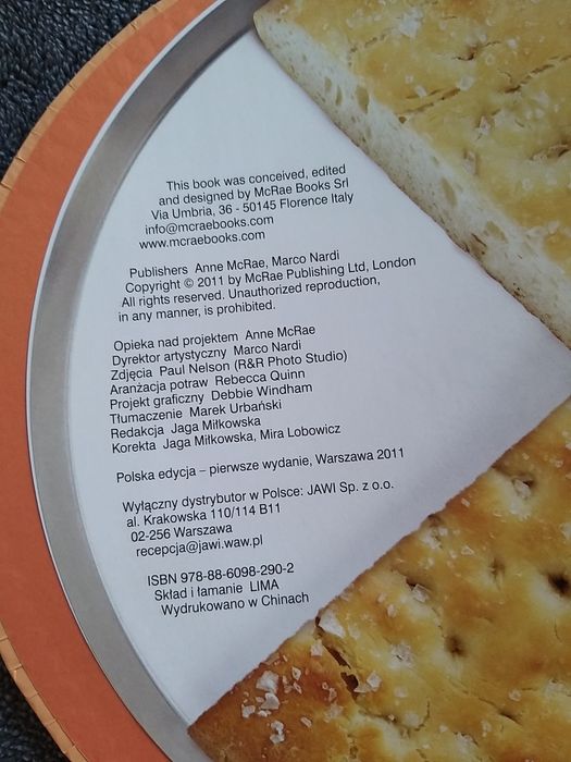 Książka z przepisami na focaccie
