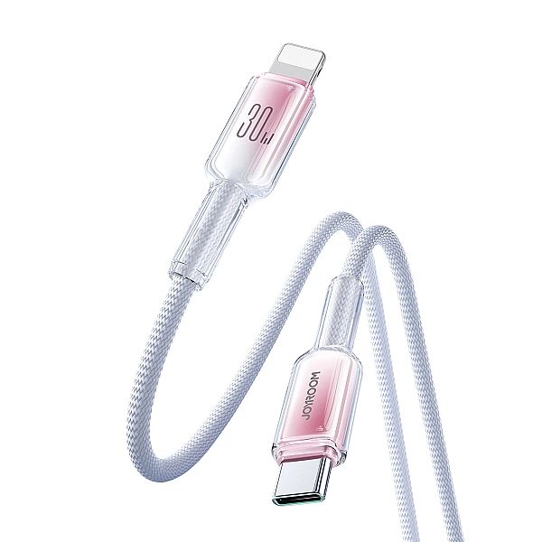 Kabel Joyroom S-A42 Crystal-Clear Series 30W USB-C - Lightning 1,2m -