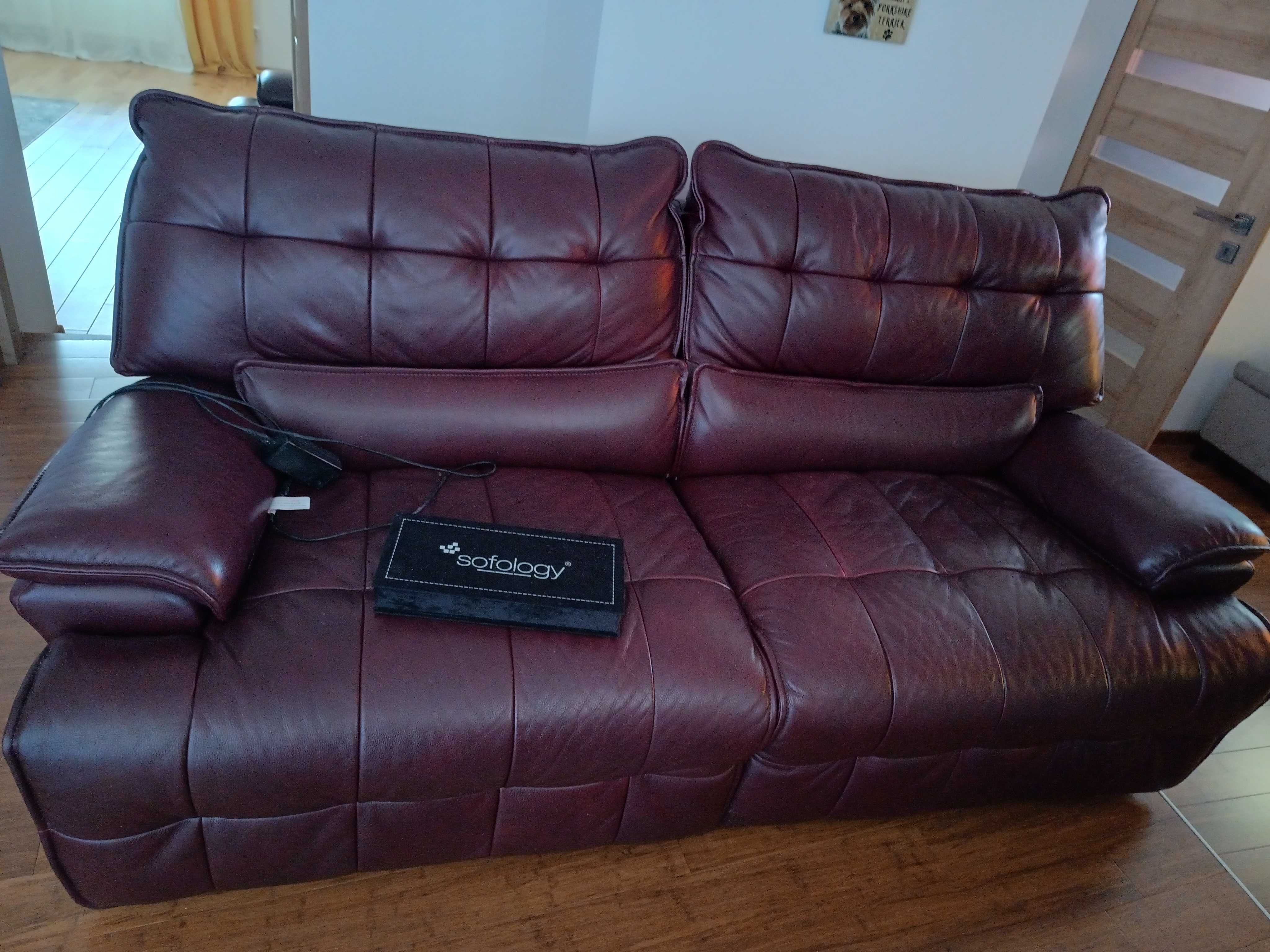 Elektryczna Skórzana Sofa i Fotel SOFOLOGY