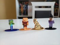 Metalowe figurki minecraft
