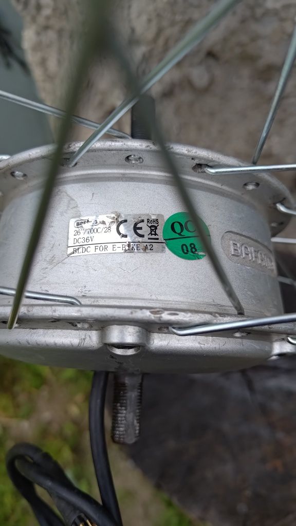 Koło przednie z silnikiem Bafang 36V-48V  sprawne